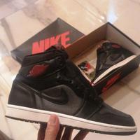 jordan 1 retro high black satin gym red