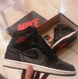 jordan 1 retro high black satin gym red