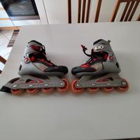 pattini a 4 rotelle in linea della decathlon nuovi