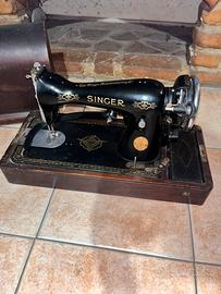 Macchina da cucire antica SINGER con custodia