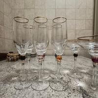 Bicchieri 12 pezzi in cristallo colorato