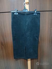 gonna lunga camoscio