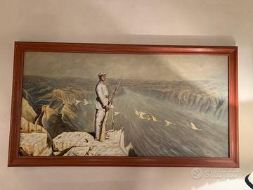 Soldato olio su tela