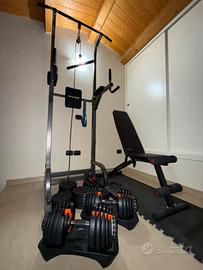 Home Gym Completa: Tower, Panca, Manubri + Dischi