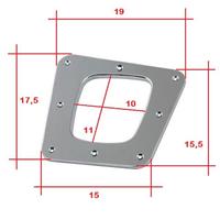 Ghiera cromata con cuffia pelle cambio Alfa 145