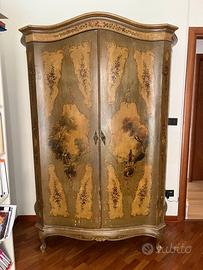 Armadio stile Veneziano dipinto a mano XX Secolo
