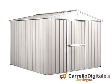 Box porta attrezzi in lamiera 276x260 bianco