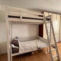 Letto a castello Ikea in legno bianco