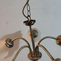 Lampadario in Ferro (color Rame) a 5 Lampade