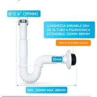 tubo flessibile pe lavano