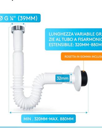 tubo flessibile pe lavano