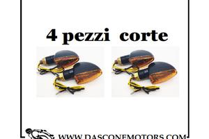 4 frecce universali Moto nere con gemma arancione