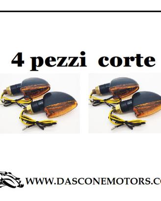 4 frecce universali Moto nere con gemma arancione