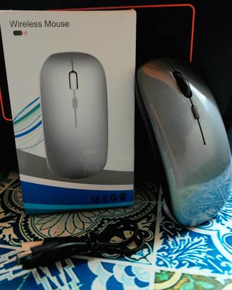 20 unitá di Mouse Grigio 2.4G+Bluetooth (Led) 