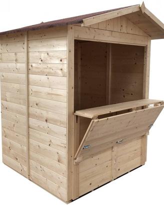 Chiosco in legno mis 182 x 193 cm mod Market