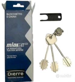 Dierre atra  blocchetto con chiavi 