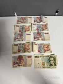 Lotto banconote Lire italiane