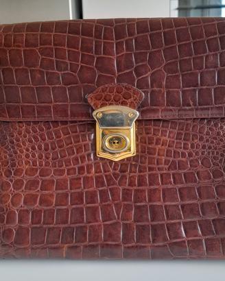 Borsa in vero coccodrillo 