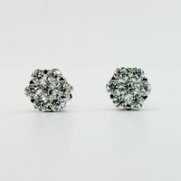 Orecchini oro 18 kt e diamanti ct. 1.90