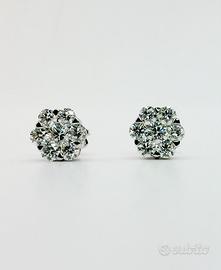 Orecchini oro 18 kt e diamanti ct. 1.90