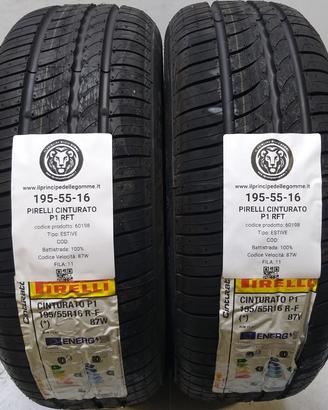 2 GOMME 195 55 16 PIRELLI A60198