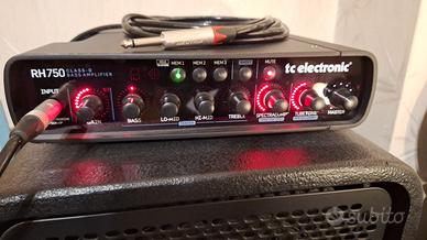 Amplificatore per  basso TCElectronic RH750+2Casse