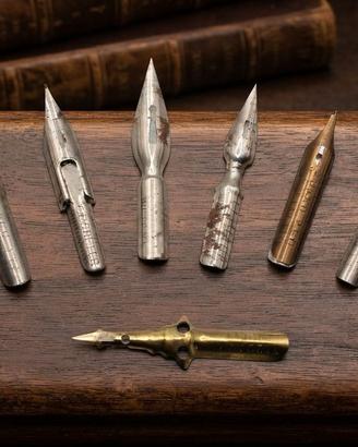 Interessante lotto pennini inchiostro epoca