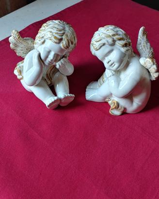 Coppia di angilotte XX secolo ceramica