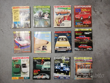 Riviste Quattroruote anni '72 '73 '74