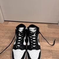 Sneakers alte NIKE Dunk High Retro - bianco/nero