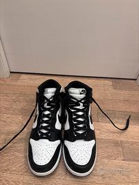 Sneakers alte NIKE Dunk High Retro - bianco/nero