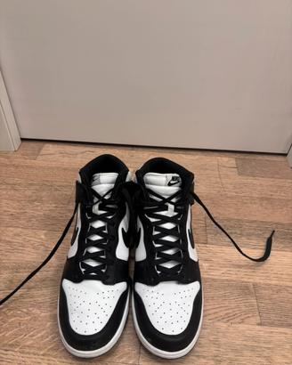 Sneakers alte NIKE Dunk High Retro - bianco/nero