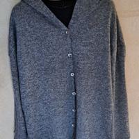 CARDIGAN CON CAPPUCCIO TG. L