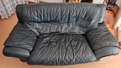 Coppia di divani in pelle