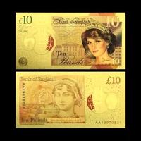 FDS Oro 24K Banconota 10 Sterline Lady Diana - Ing