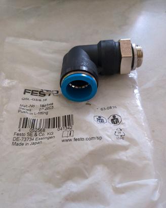 raccordo pneumatico Festo modello QSL G3/8  - 16