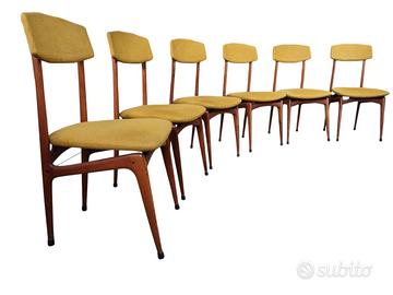 Sei sedie di Modernariato anni 60 - design 