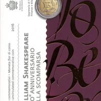 SAN MARINO - 2 Euro 2016 - Shakespeare