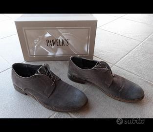Scarpe Pawelk's derby camoscio testa di moro n.43