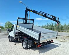 IVECO NEW 35 35C18 E6 NUOVO GRU 12m RIBALTABILE