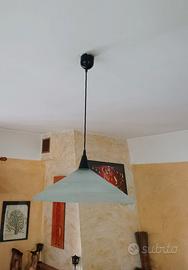 Lampadario una luce colore verde acqua 