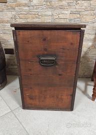 Baule/Cassettone del 1800 in Legno di Abete