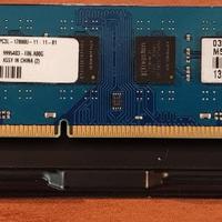 RAM Kingston 8GB PC3-12800 DDR3-1600MHz