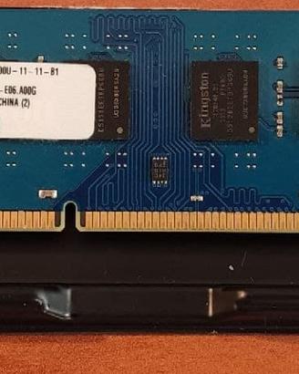 RAM Kingston 8GB PC3-12800 DDR3-1600MHz