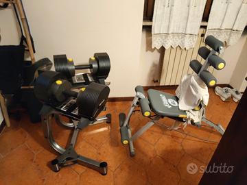 panca e manubri regolabili 