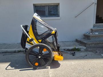 carrello bicicletta fino a due bambini 