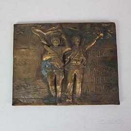 TARGA 30 RESISTENZA MORTE AL FASCISMO LIBERTA 1974