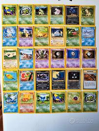Lotto carte Pokemon vintage set neo