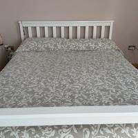 Letto alla francese con rete e materasso