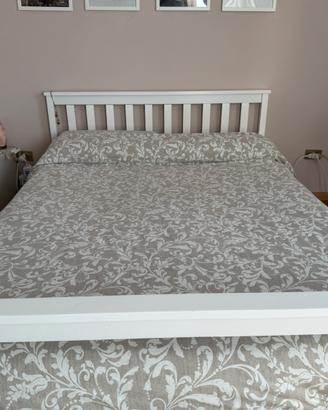 Letto alla francese con rete e materasso